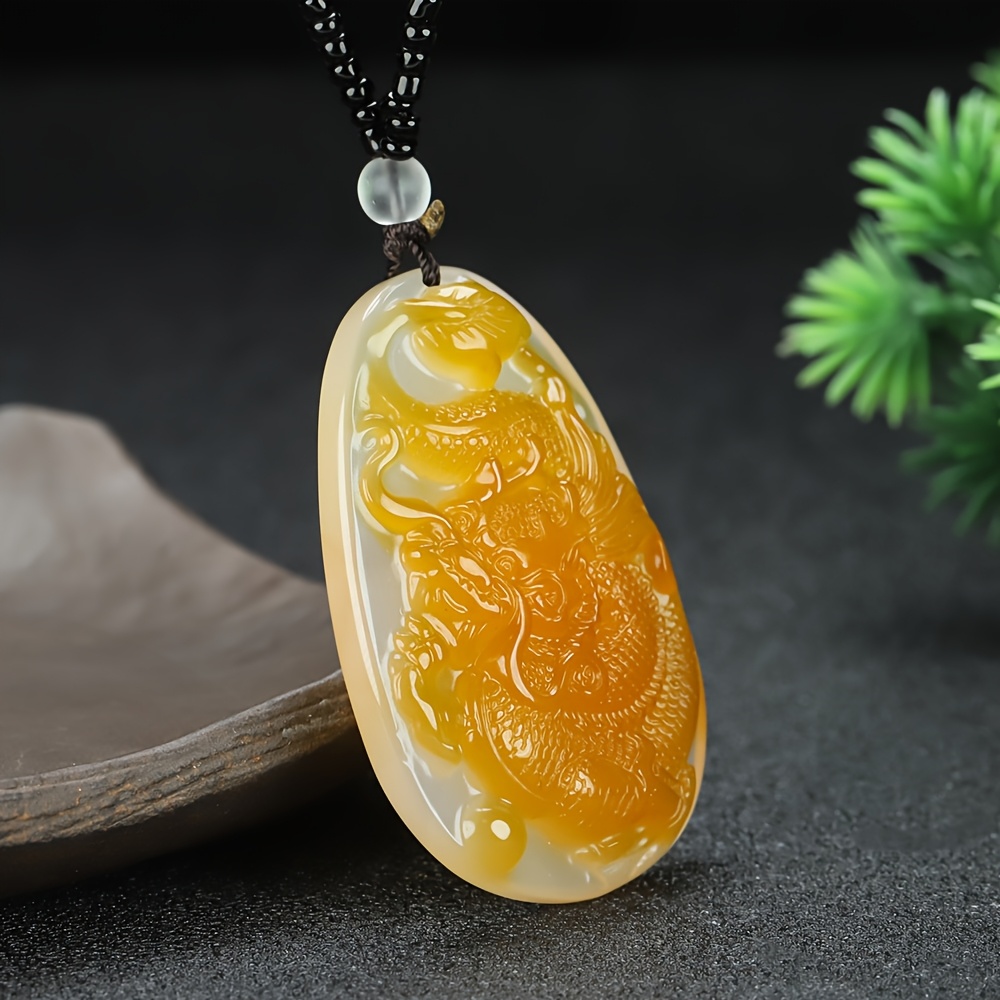 Trendy Agate Pendant Charm Necklace